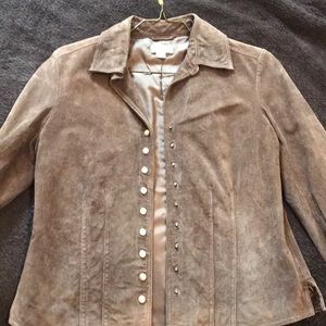 Christopher & Banks Leather Jacket